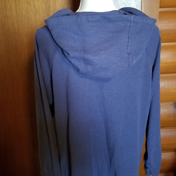 Christopher and Banks Lightweight Zip Up Hooded Sweatshirt Sz P/L - Picture 2 of 7